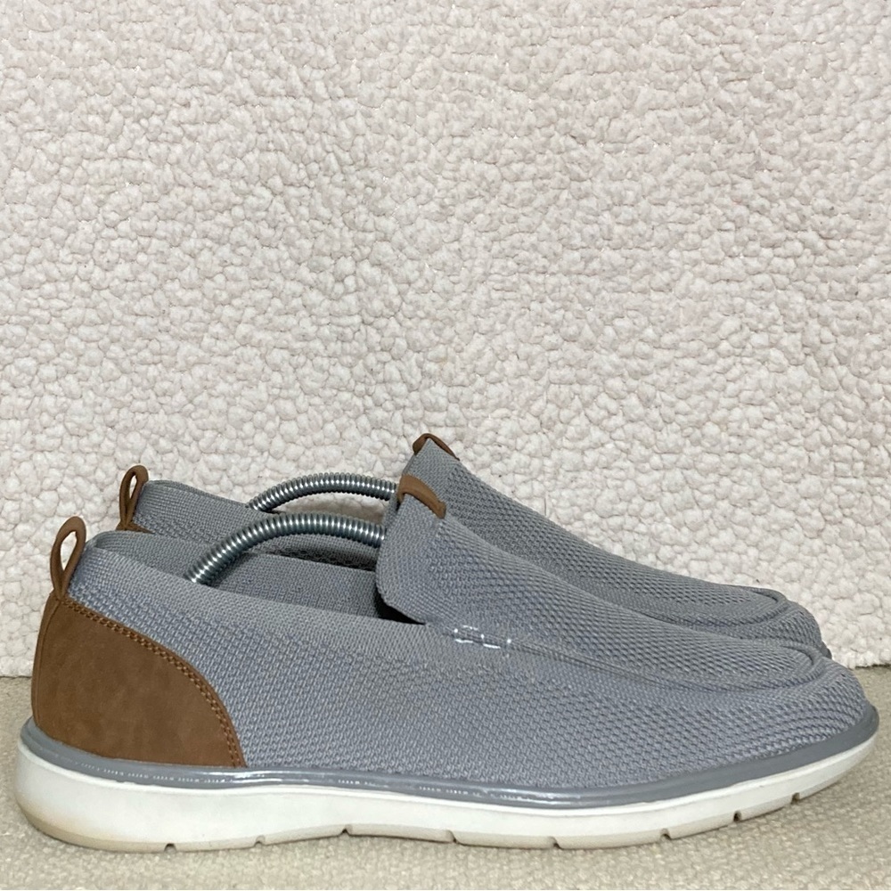 Reserved Footwear New York Mens Grey Textile Upper Casual Slip On Shoes SZ US 12